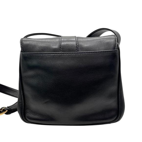 Vintage Gucci Horseshoe Shoulder Bag, Black, D2, Crossbody, Flap, Gold Hardwa... - Picture 3 of 16